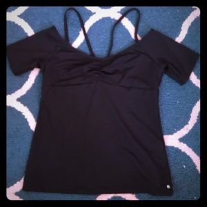Black workout shirt